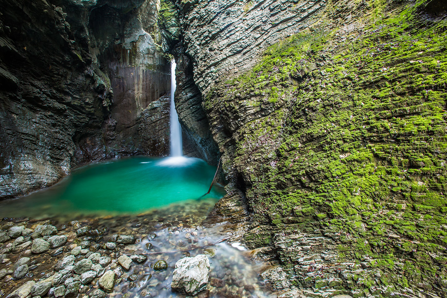 Kozjak, Slovenia Kozjak waterfall in the Triglav Mountains National Park, Slovenia