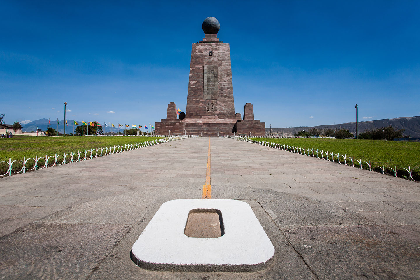 La mitad del mundo monument near Quito, Ecuador