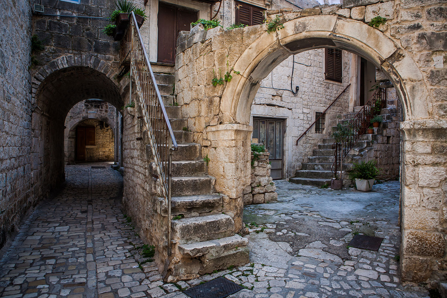 Trogir, Croatia Historic streets in the town of Trogir, Croatia