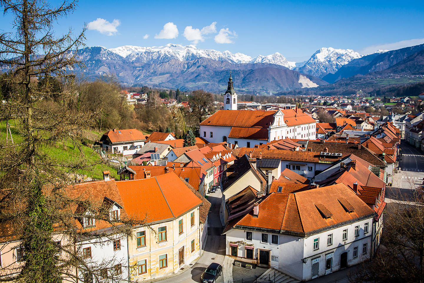 Kamnik, Slovenia View over the village of Kamnik in Slovenia
