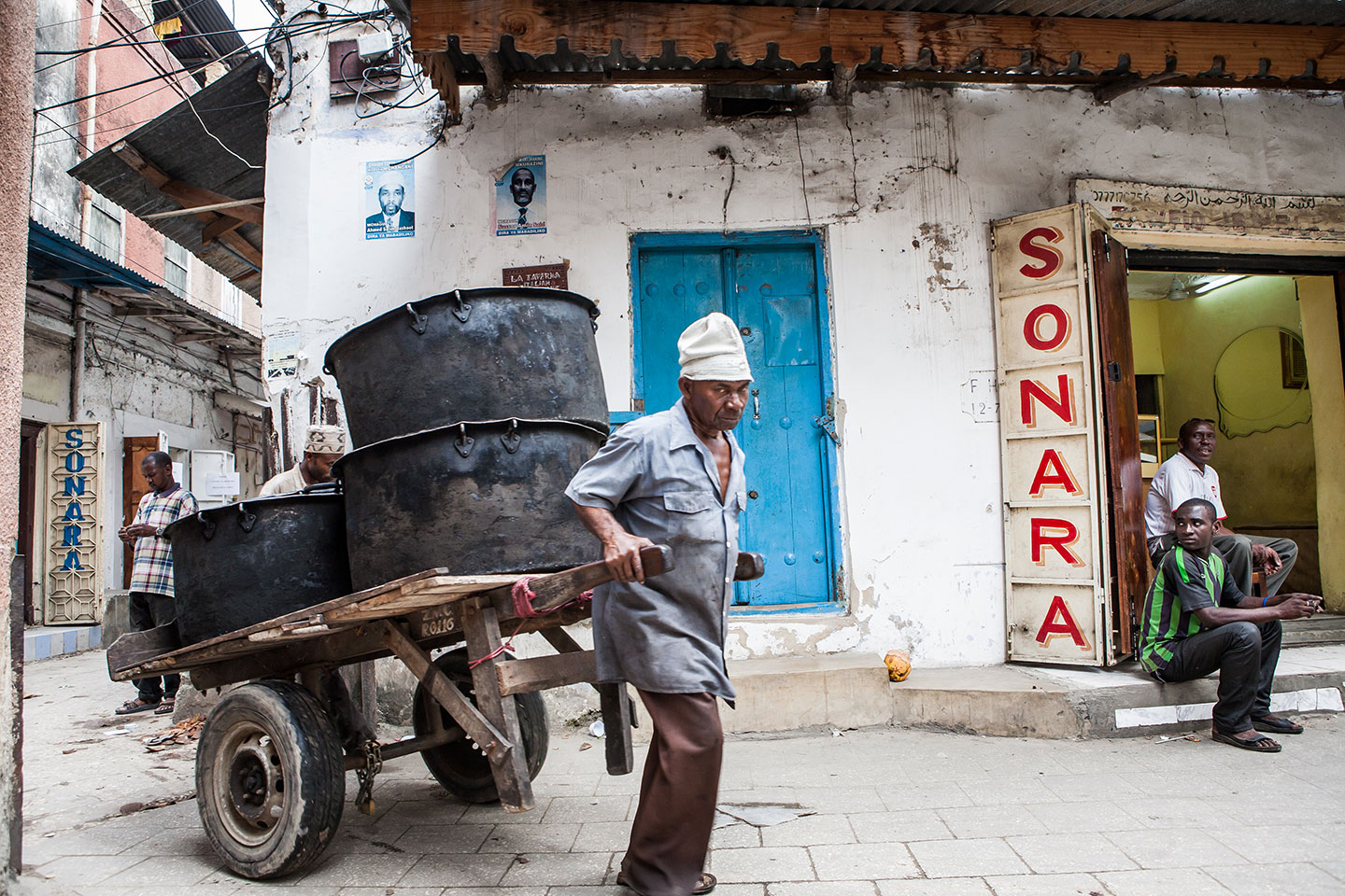 Stone Town, Zanzibar Busy streets of Stone Town, Zanzibar