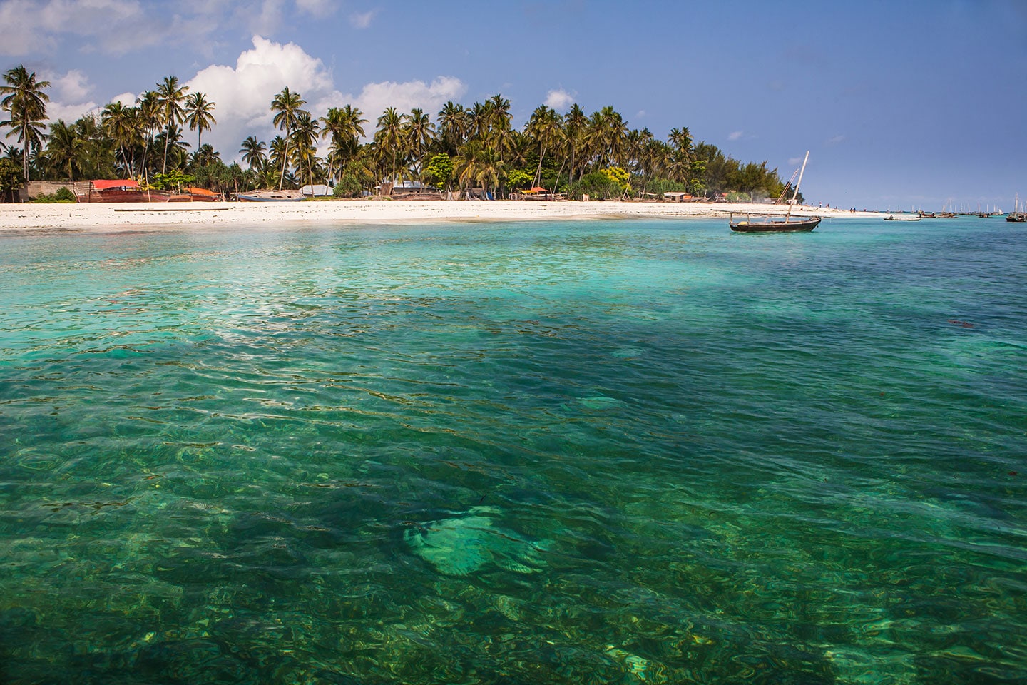 Nungwi, Zanzibar Crystal clear waters along the Nungwi beach of Zanzibar