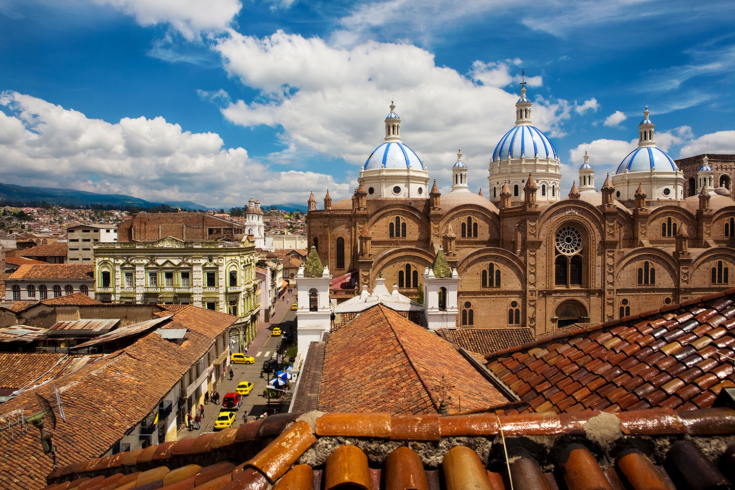 Cathedral of the Immaculate Conception in Cuenca, Ecuador