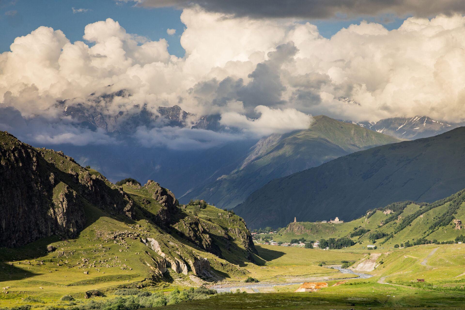 Svan towers of Pansheti, Georgia