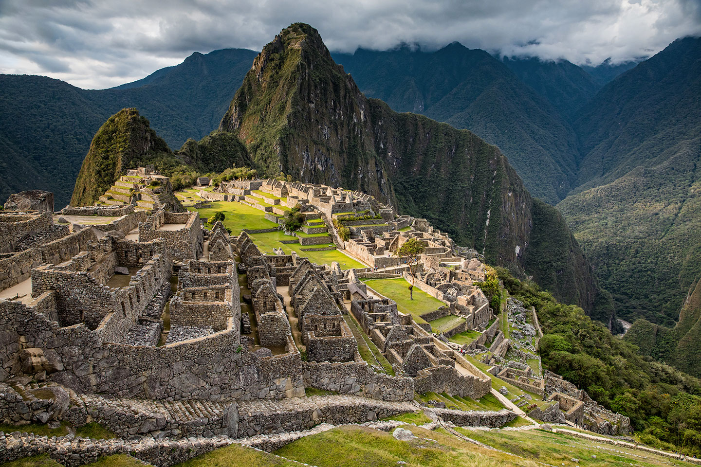 Machu Picchu, Peru A sunny afternoon over the citadel of Machu Picchu, Peru