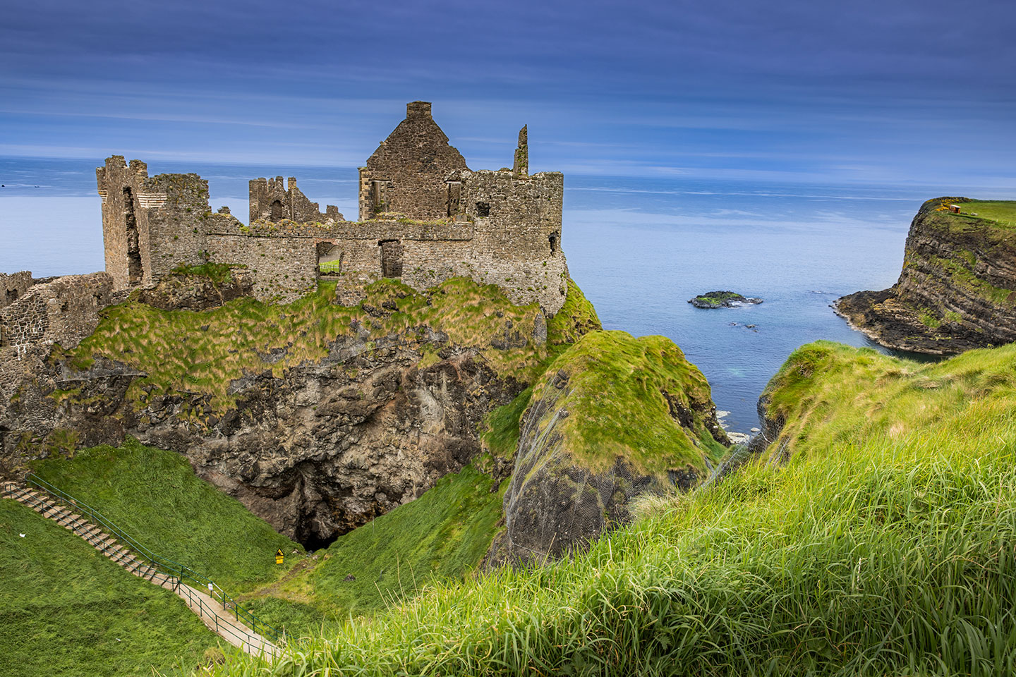 Dunluce Castle along the Causeway Coastal Route in Northern Ireland
