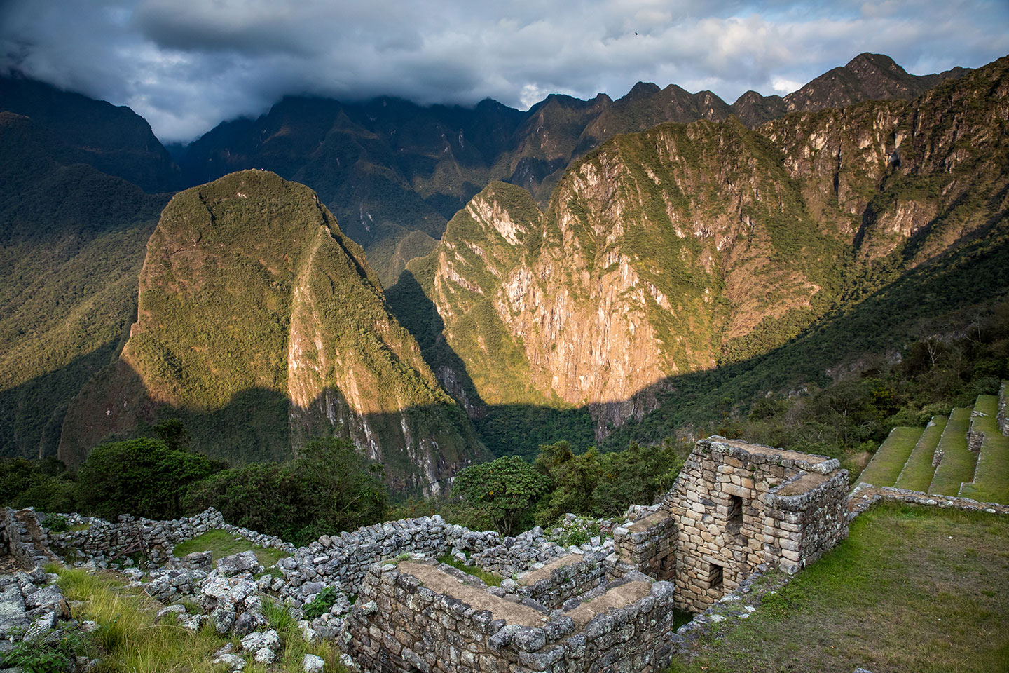Machu Picchu, Peru Stormy afternoon over the valley of Machu Picchu, Peru