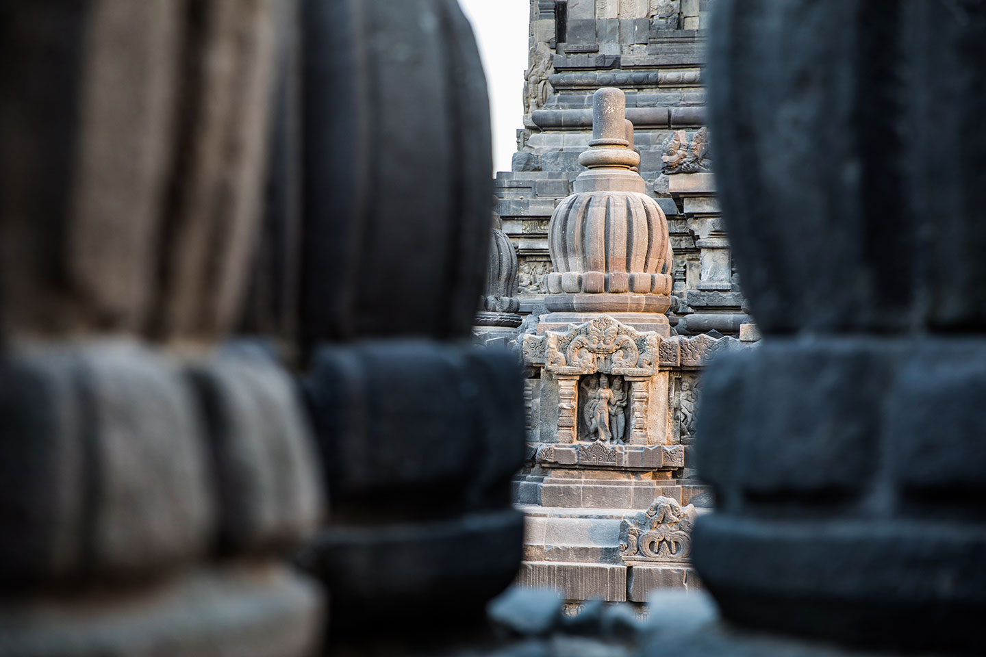 Artwork of the Prambanan temple in Indonesia