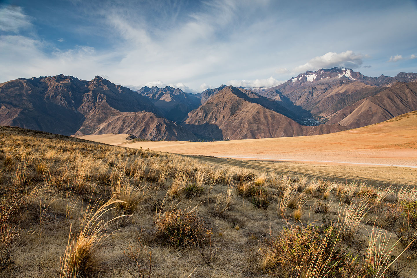 Sacred Valley, Peru View over the Sacred Valley in Peru