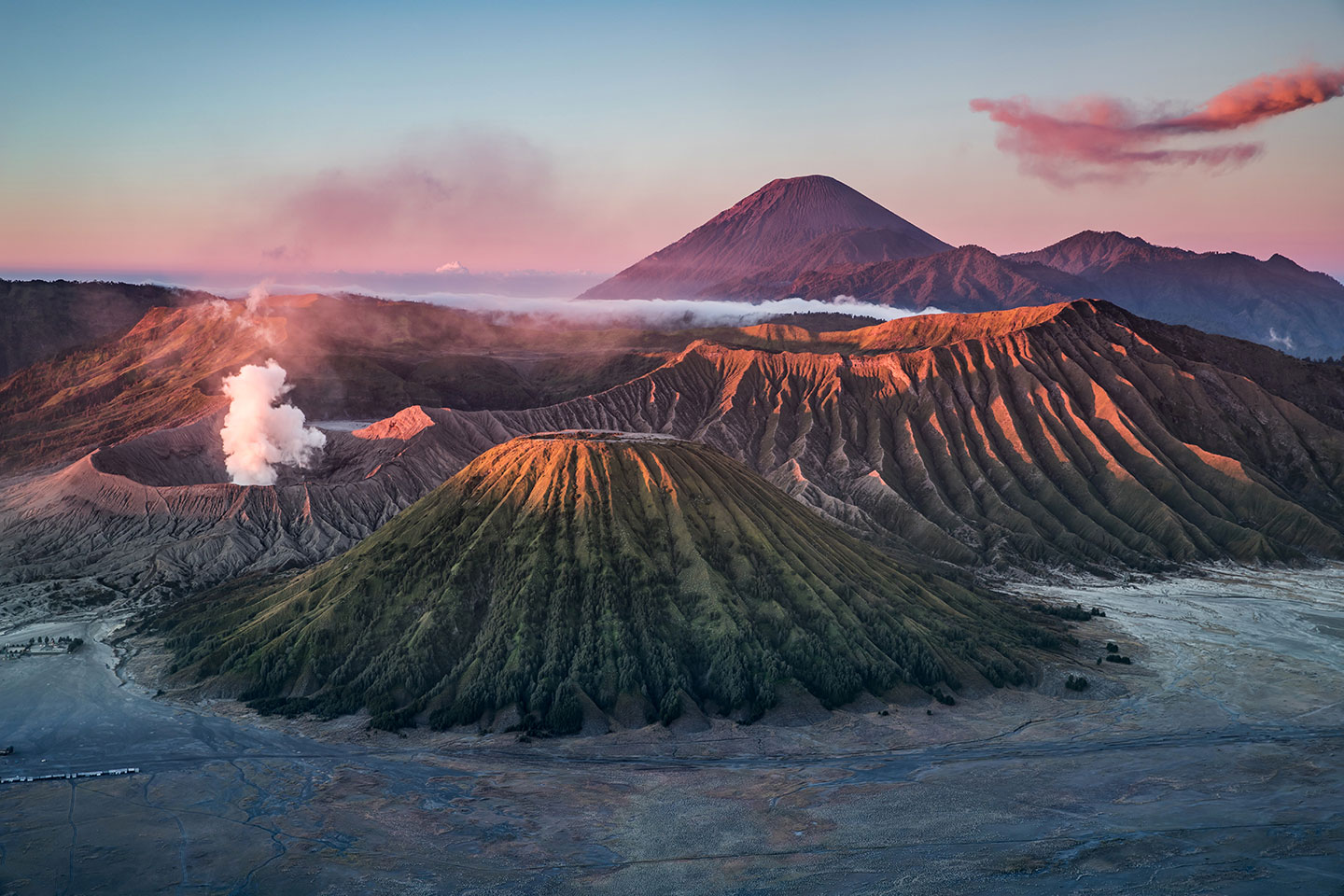 Sunrise over the Bromo Volcano, Indonesia