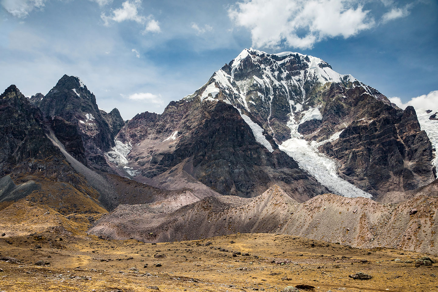 Ausangate, Peru Views over the Ausangate mountains on a hike in Peru