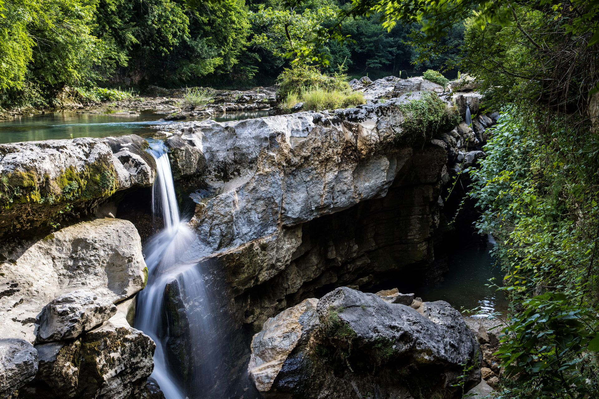 Waterfalls in the Martvili Canyon, Georgia