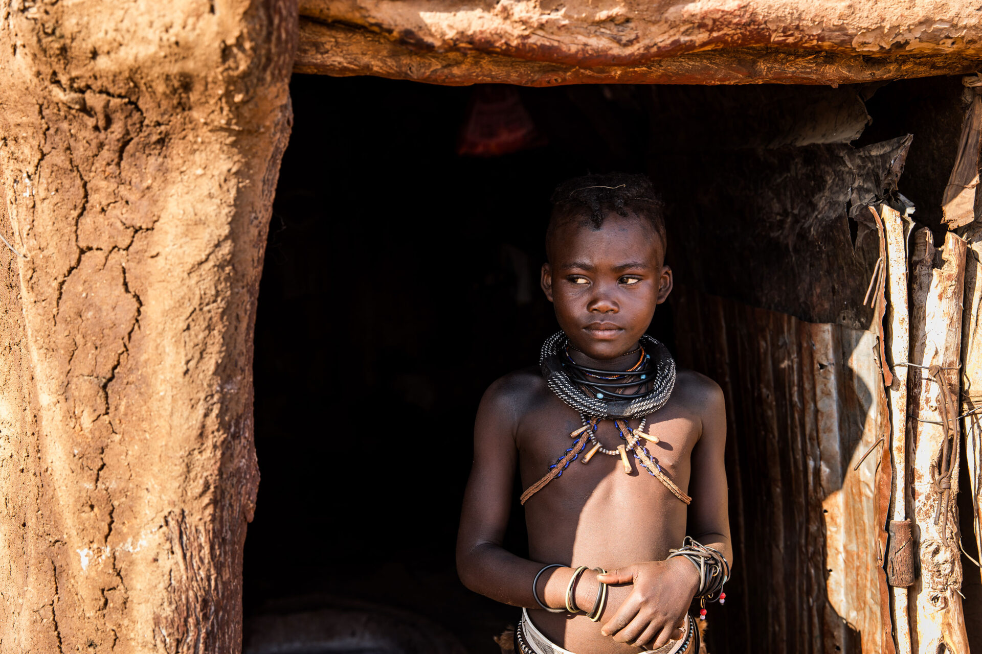 Young Himba warrior, Namibia