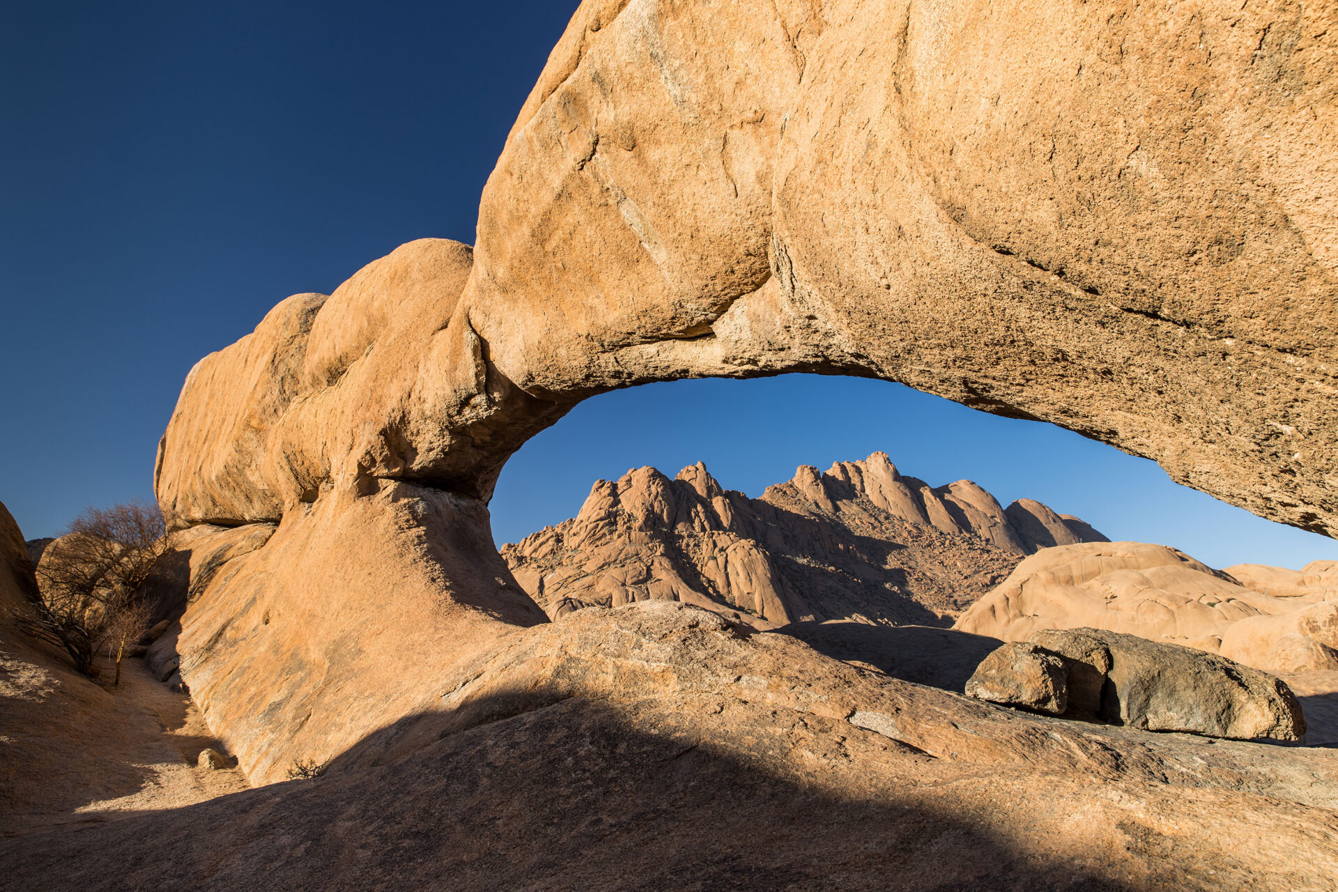Natural rock arch at Spitzkoppe, Namibia
