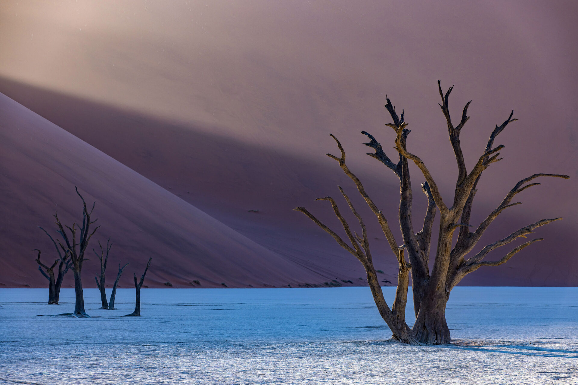 Sunrise at Deadvlei, Namibia during a travel photography trip