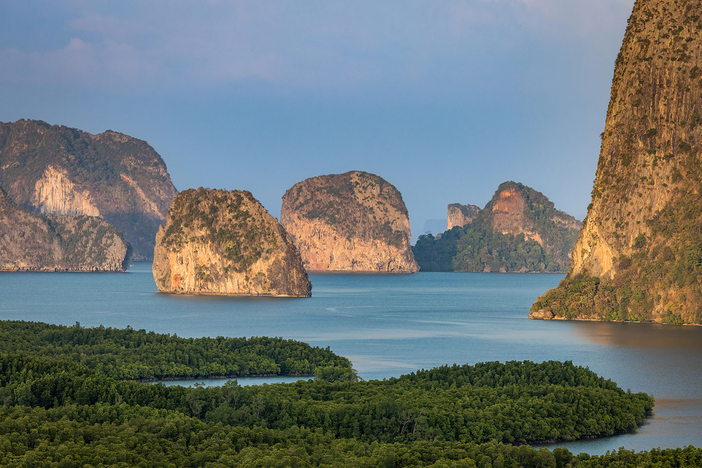 Phang Nga Bay View over the Phang Nga Bay in Thailand