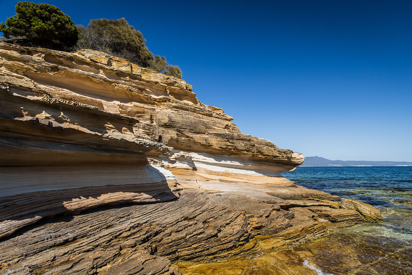 Maria Island, Tasmania Painted cliffs on Maria Island, Tasmania