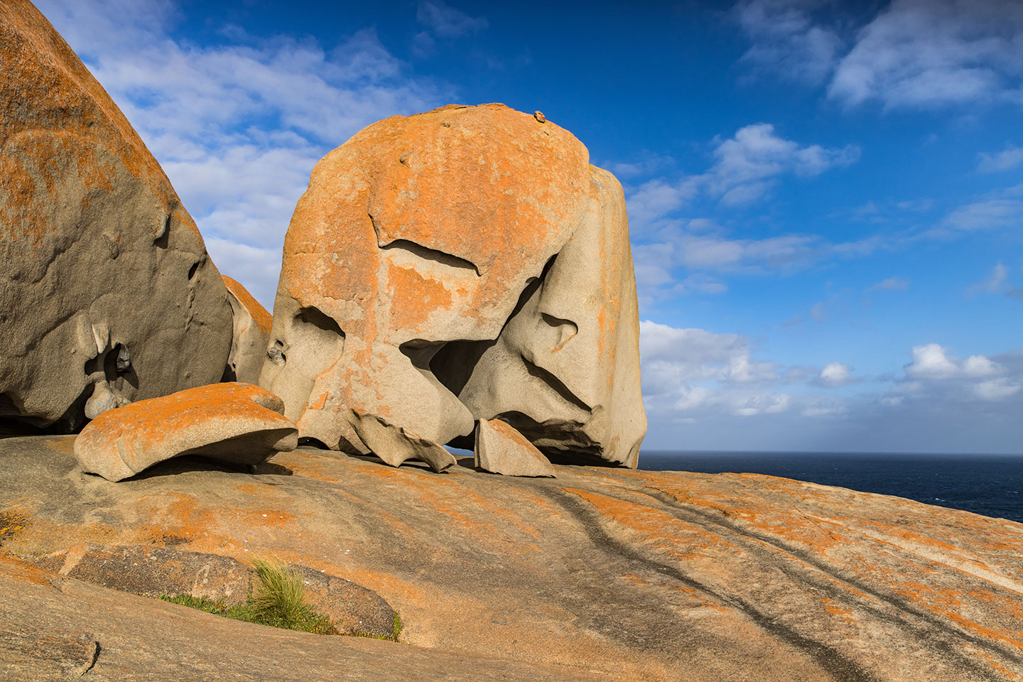 Orange rocks formations at Flinders Chase NP, Kangaroo Island