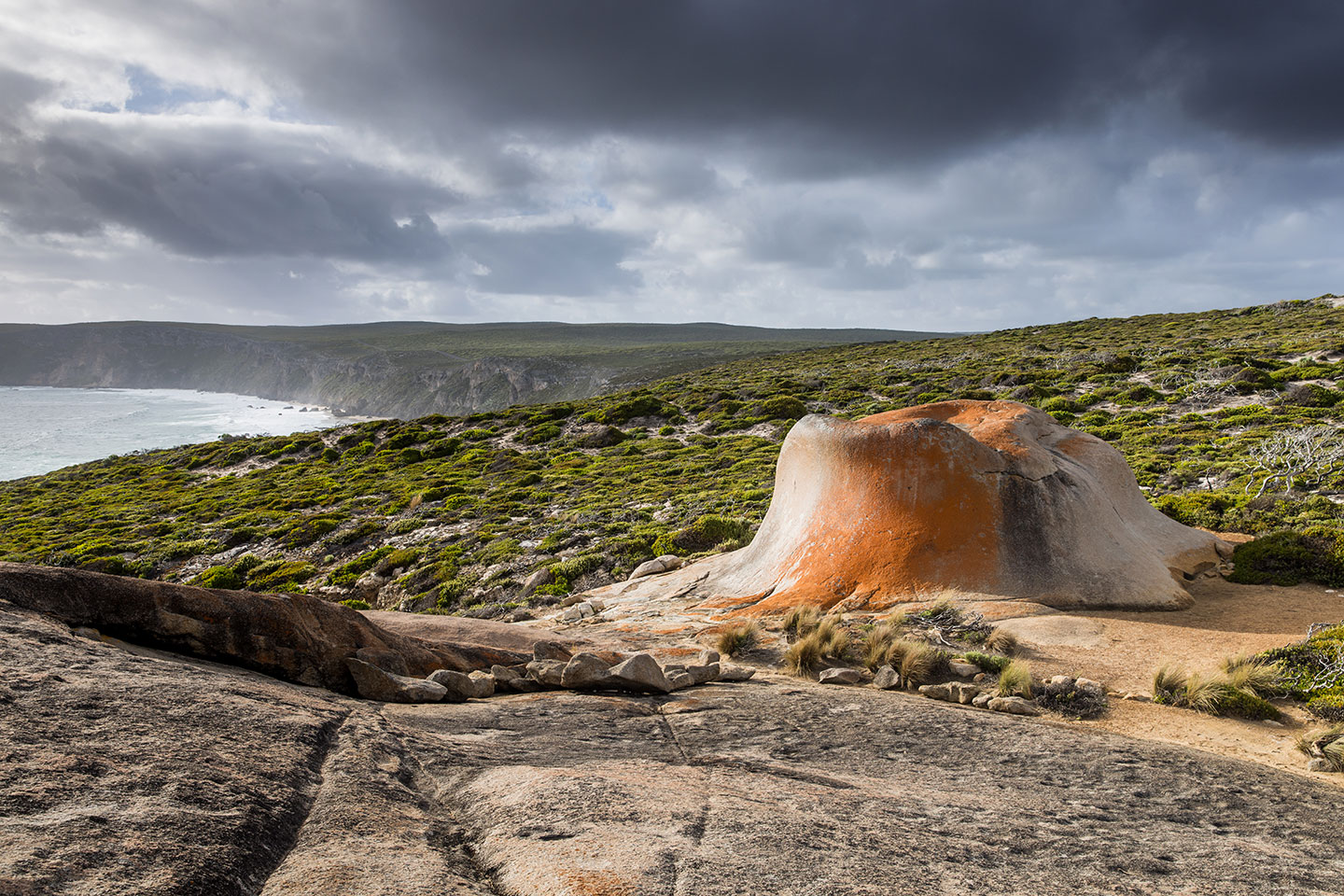 Sunset at the Remarkable Rocks on Kangaroo Island