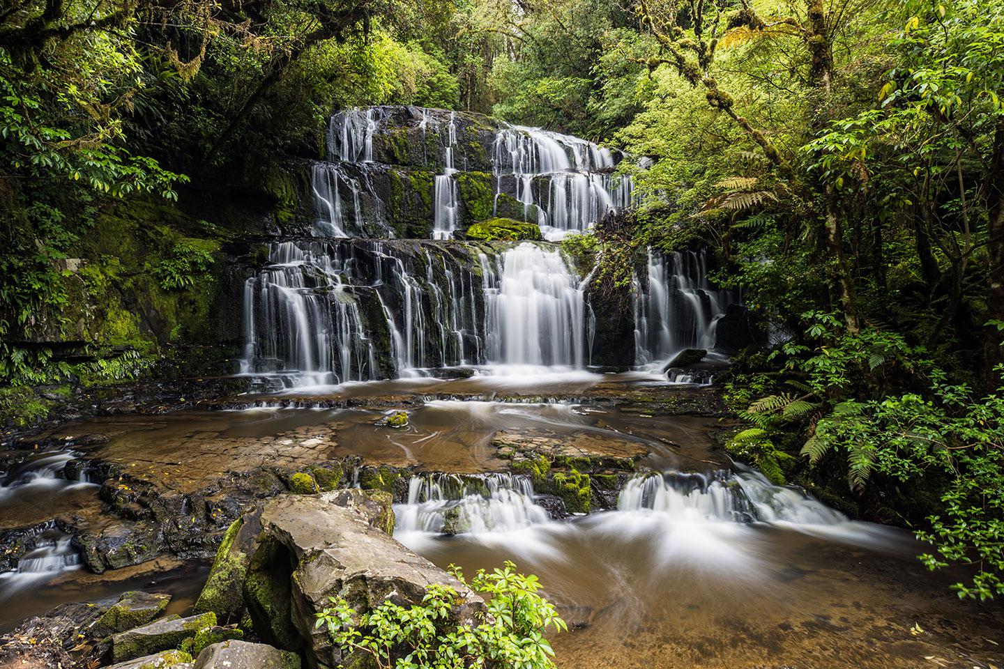 Purakaunui Purakaunui falls in the south of New Zealand