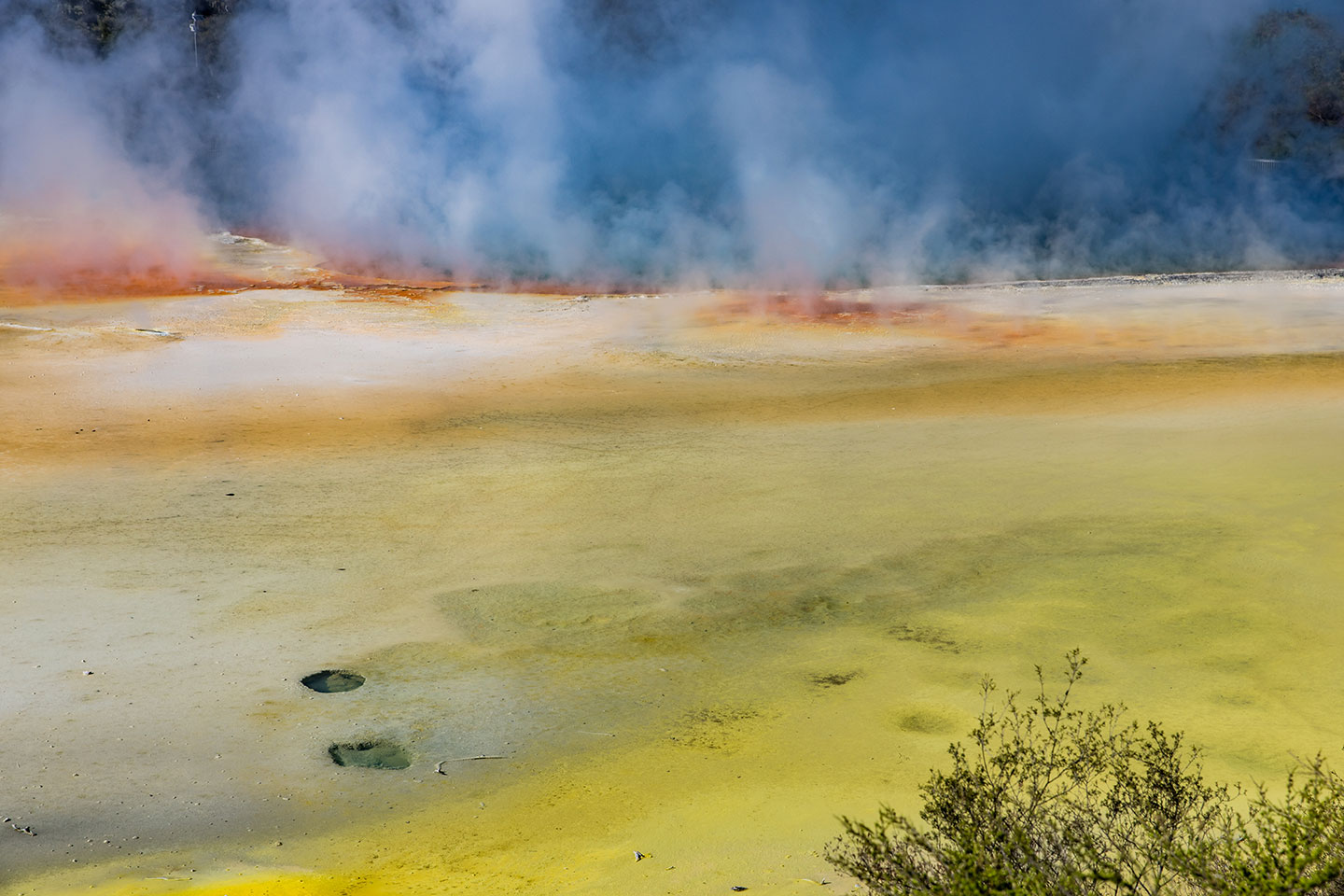 Wai-O-Tapu Geothermal lake at Wai-O-Tapu
