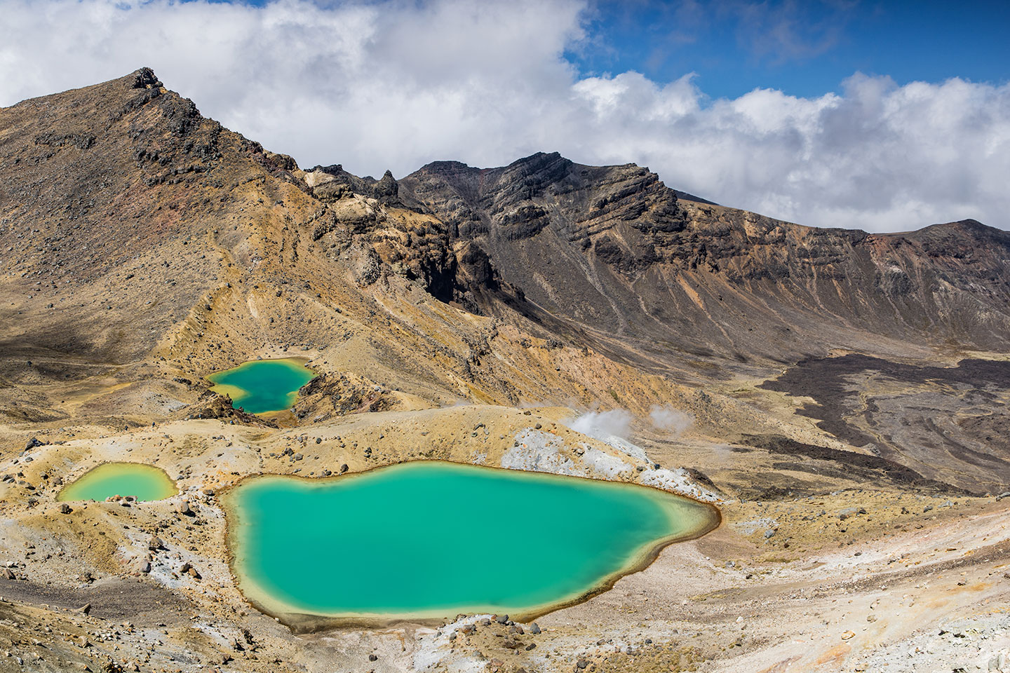 Tongariro Alpine Crossing Emerald lakes at the Tongariro Alpine Crossing