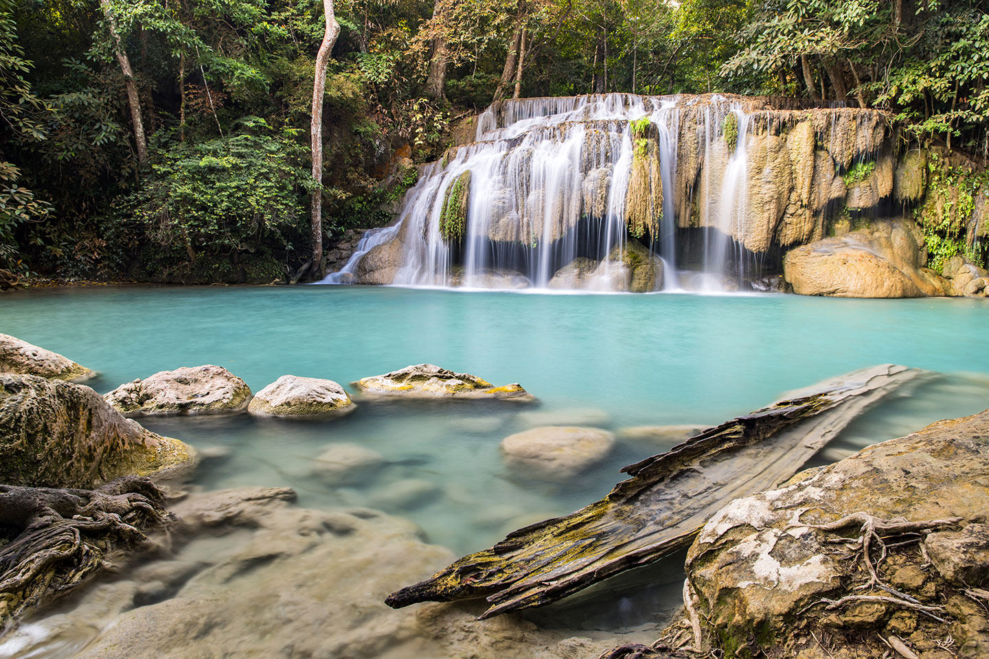 Erawan Falls Erawan Falls National Park with its turquoise waters